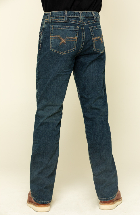 Wrangler 20X Men's FR Advanced Comfort Dark Vintage Boot Work Jeans