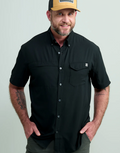 Tide Point Short Sleeve Button Down - Black