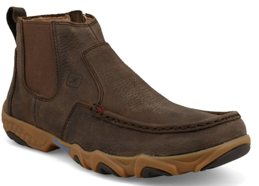 Twisted X Men's 4" Chelsea Driving Moc Shoes - Moc Toe