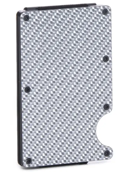 3D Men’s Silver Card Holder and Money Clip