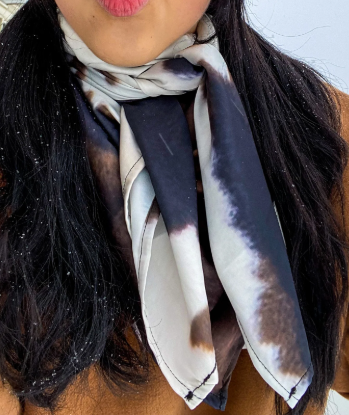 Brown Cow Print Wild Rags