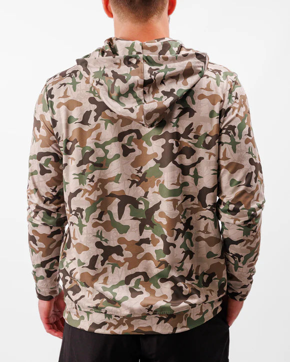 Waterfowl Camo Men's Zip Hoodie