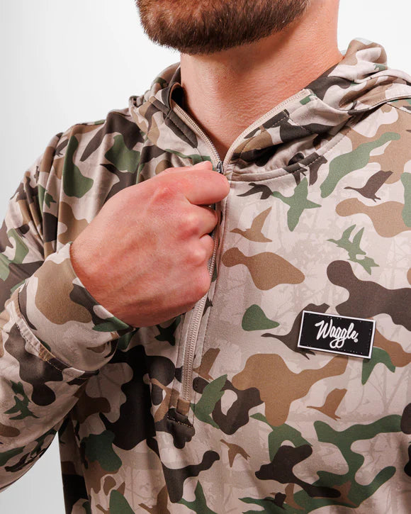 Waterfowl Camo Men's Zip Hoodie