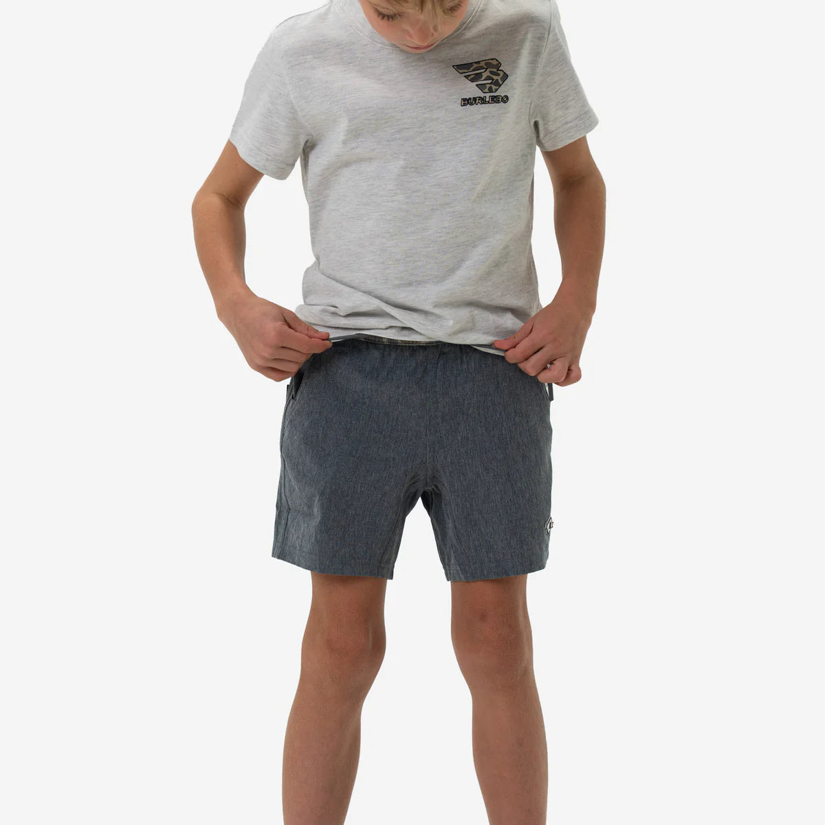 Youth Athletic Short - Grizzly Grey - Deer Camo Liner