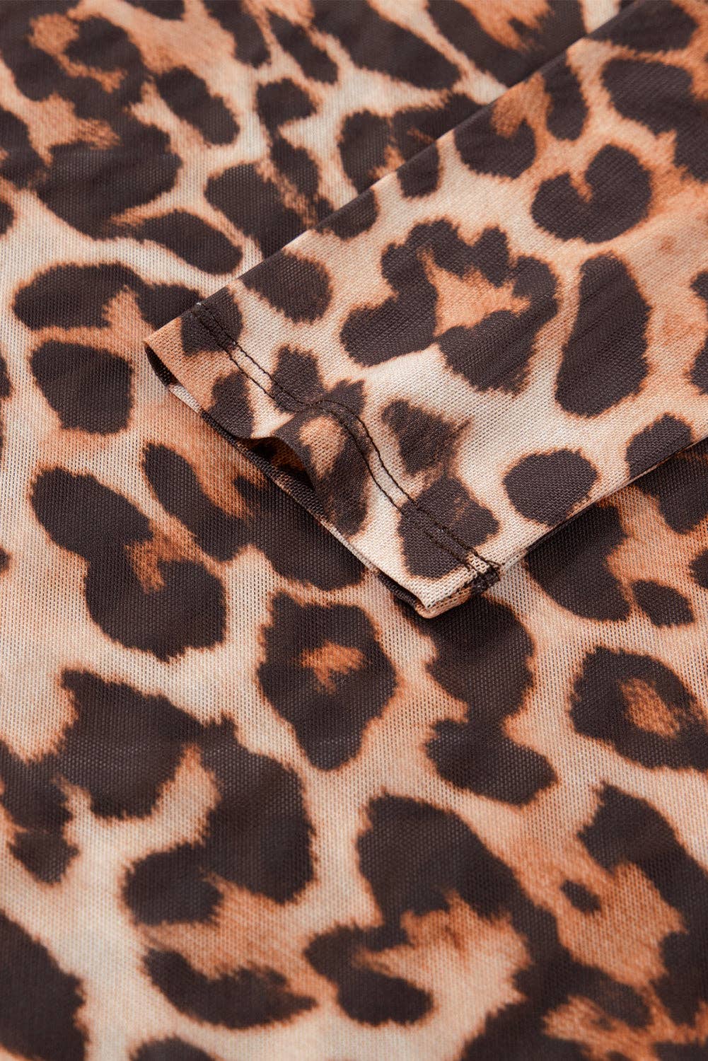 Wild Side Leopard Mesh Top