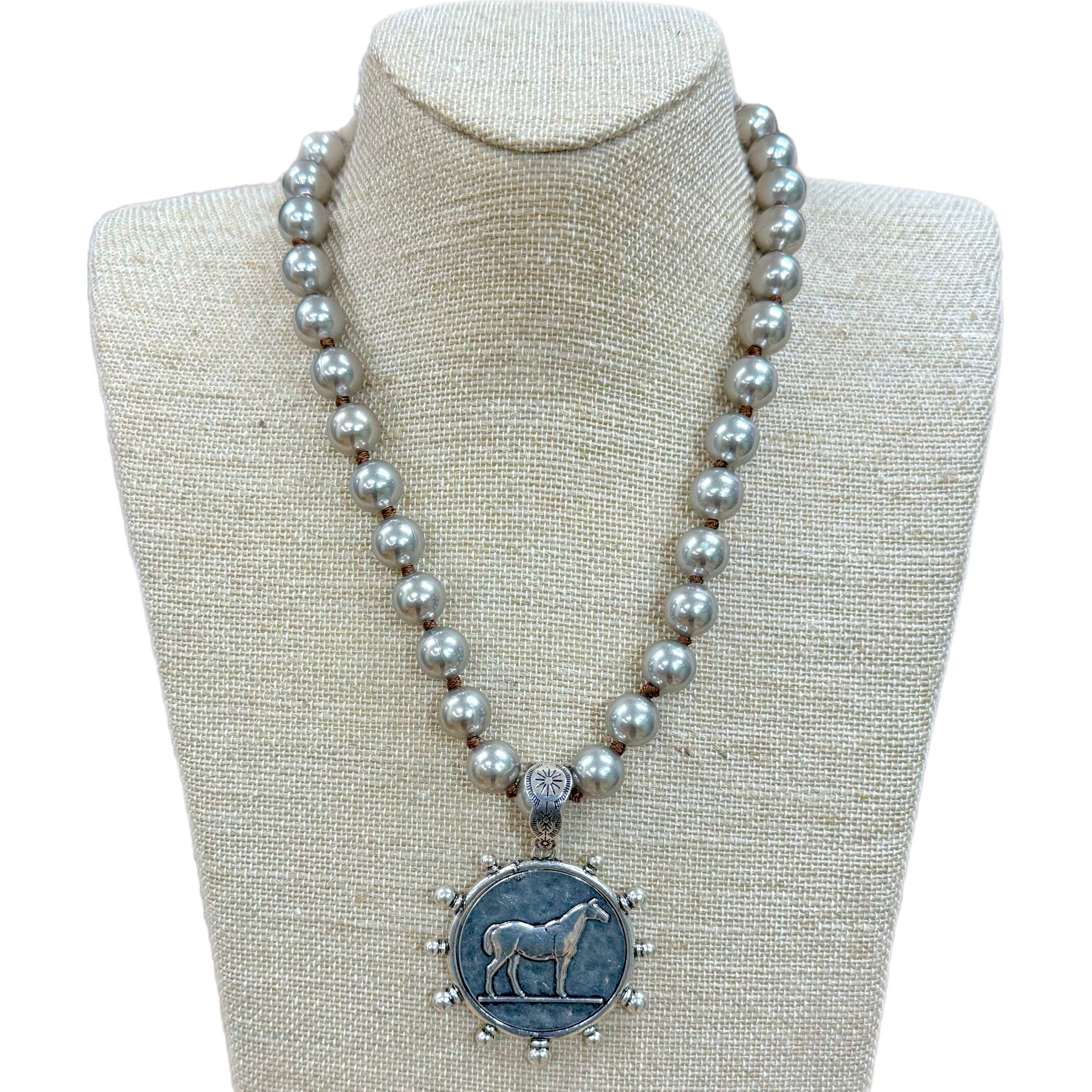 Classy Horse Pendant Necklace