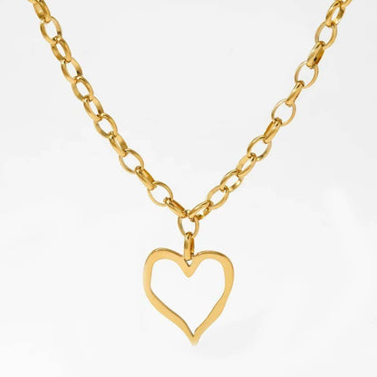 Hollow Heart Necklace