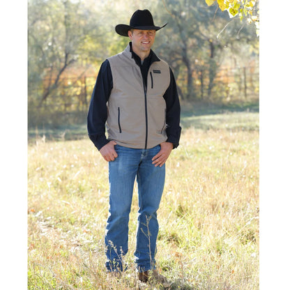 Cinch Men's Khaki Concealed Carry Bonded Vest