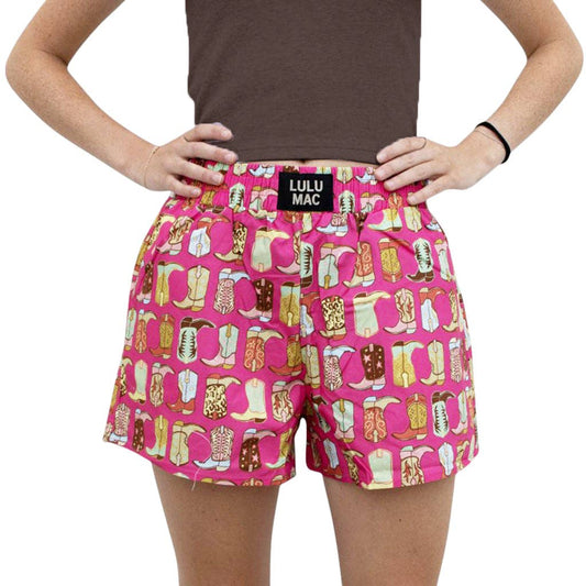 LULU MAC PINK BOOT BOXER SHORT