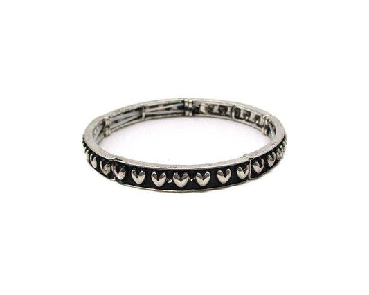Small Bubble Heart Stretch Bracelet