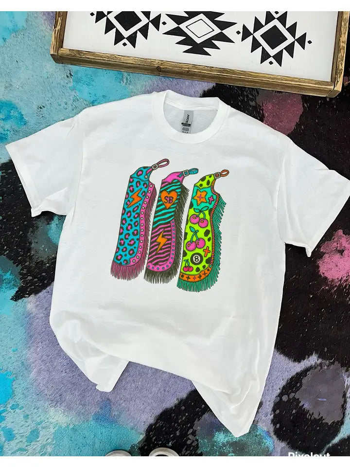 Electric Cowgirl Chaps Graphic Tee