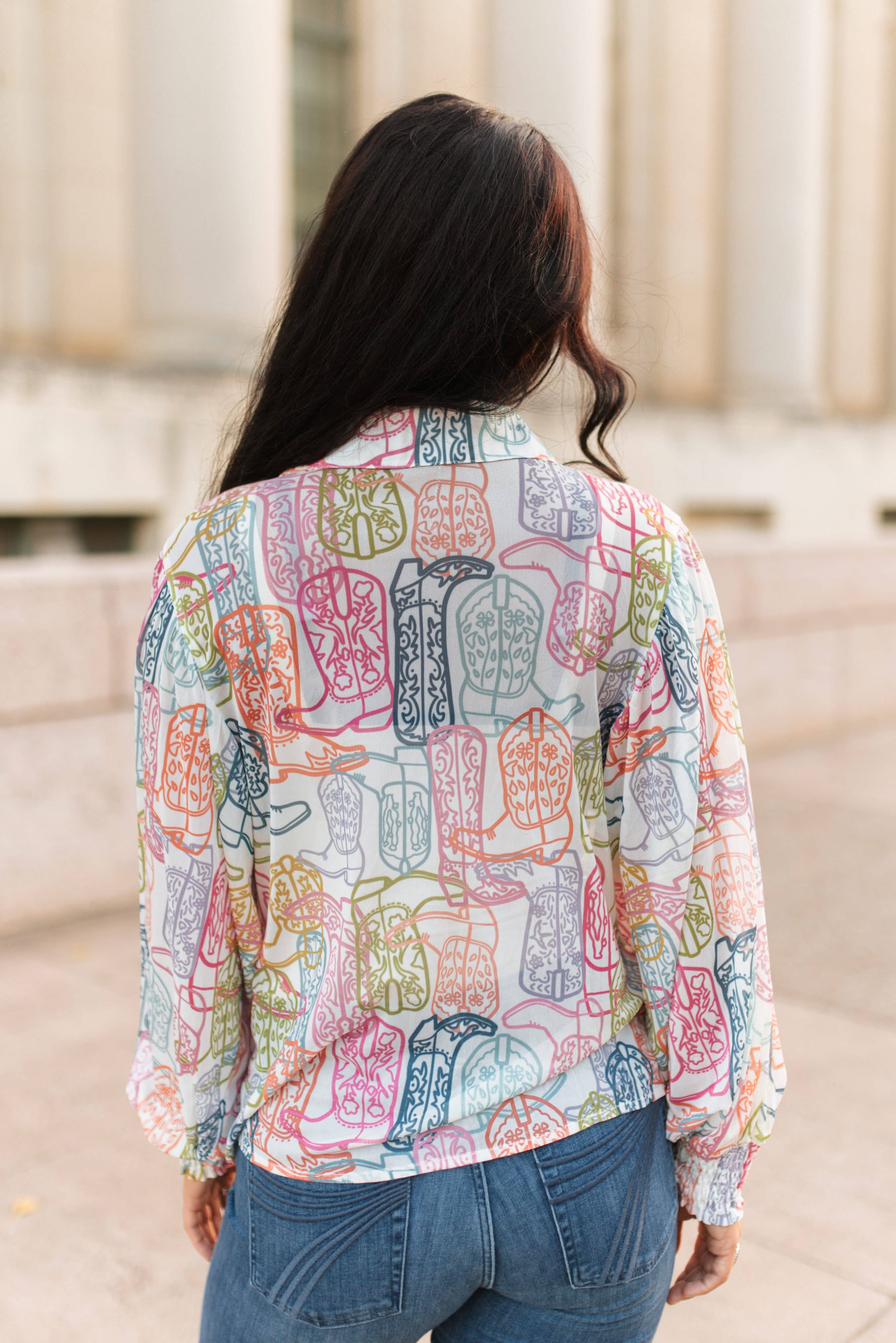 Neon Boot Blouse