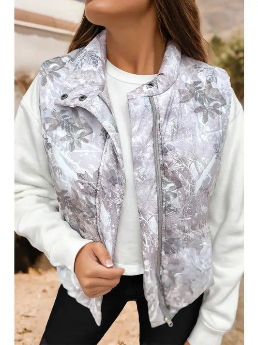Grey Camo - Winter Puffer Vest