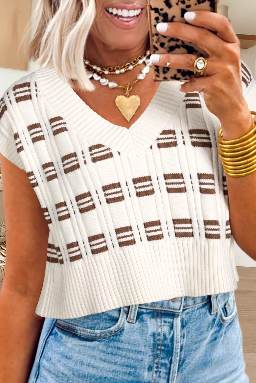Saddle Stitch Sweater Vest