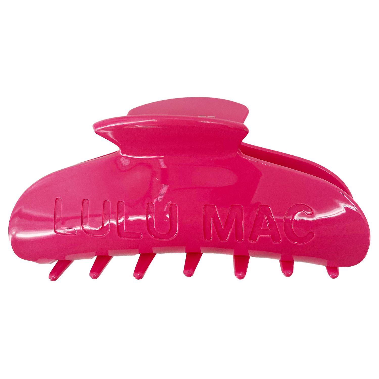 LULU MAC HAIR CLIP- HOT PINK