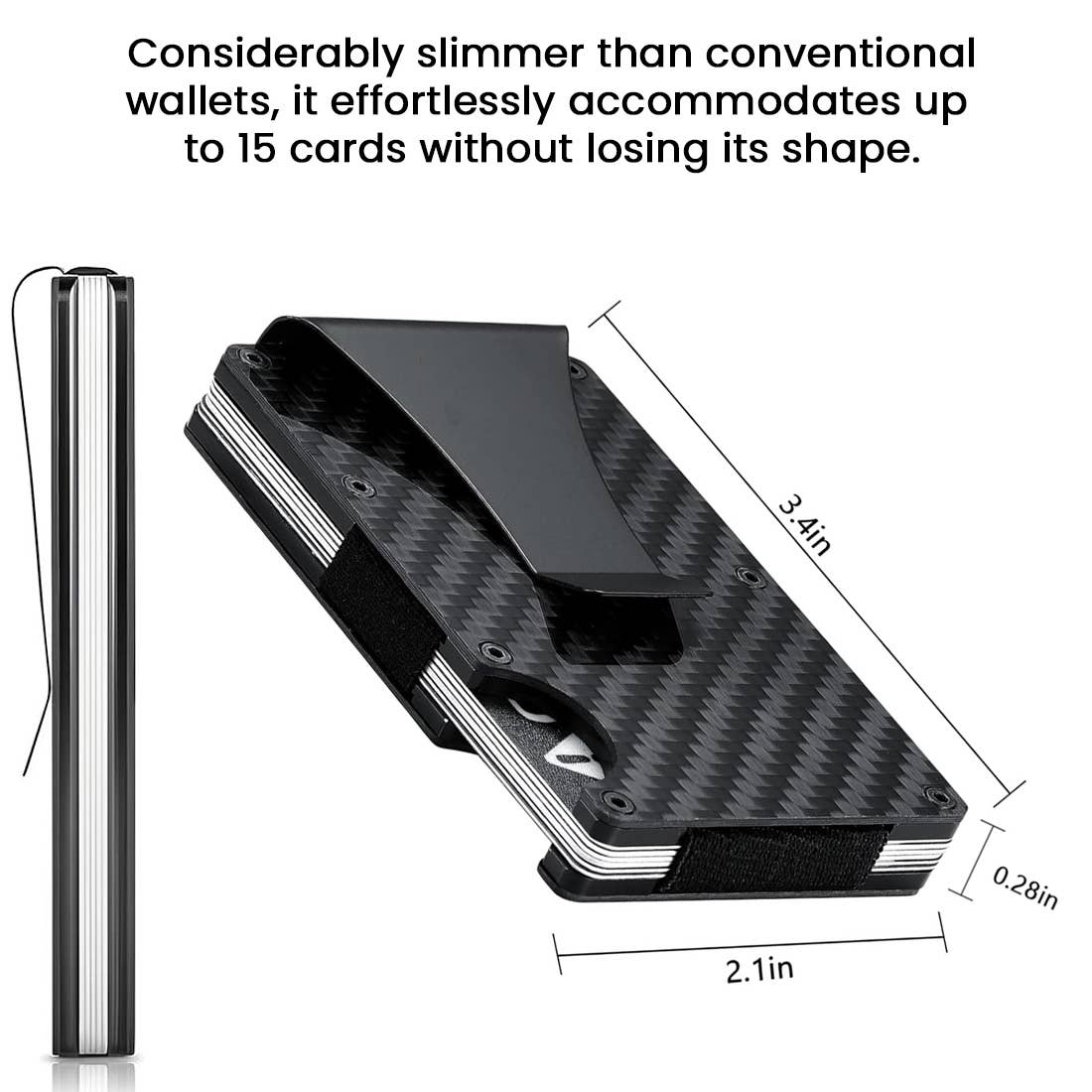 RFID Blocking Minimalist Scratch Resistant Slim Credit Card Wallet