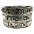 "Mama Tried" Stretch Metal Bracelet