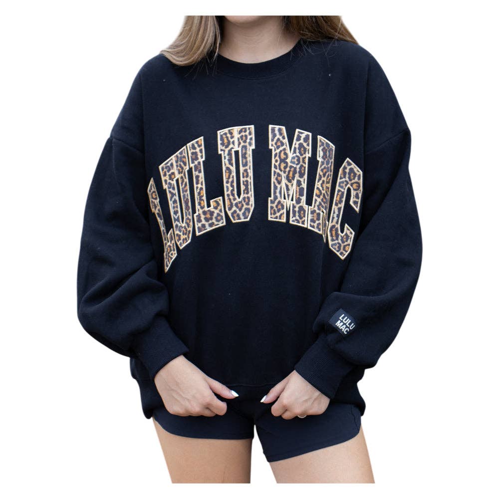 LULU MAC LEOPARD MOCK NECK