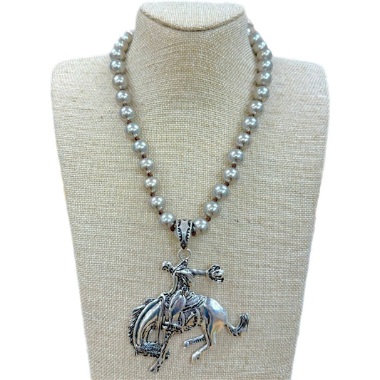 Buckin' Bronc Necklace