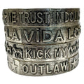 "We Trust In Dolly" Stretch Metal Bracelet