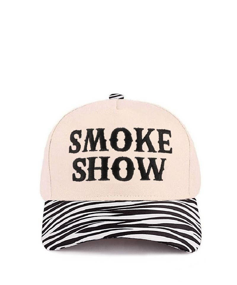 Smokeshow Trucker Hat- Zebra