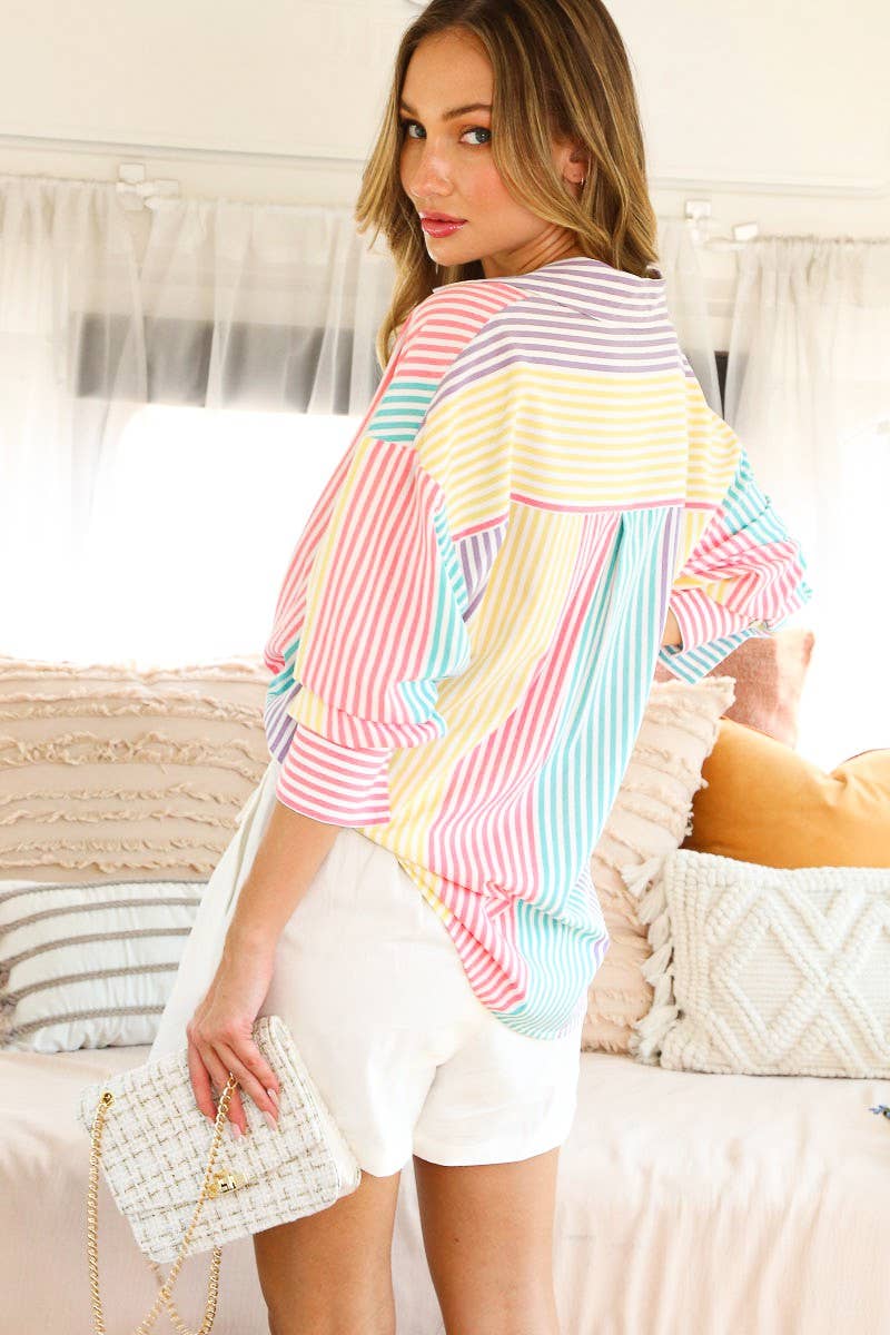 Vintage Lauren Striped Button Down