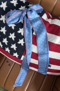 Denim Blue Horseshoe Twilly