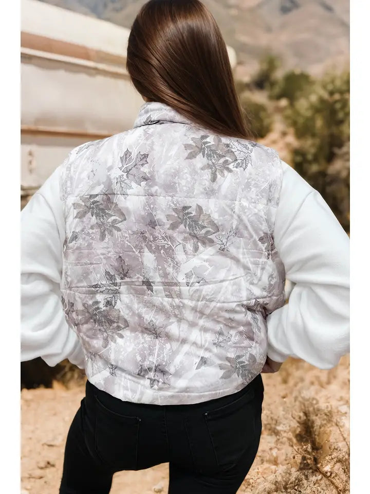 Grey Camo - Winter Puffer Vest