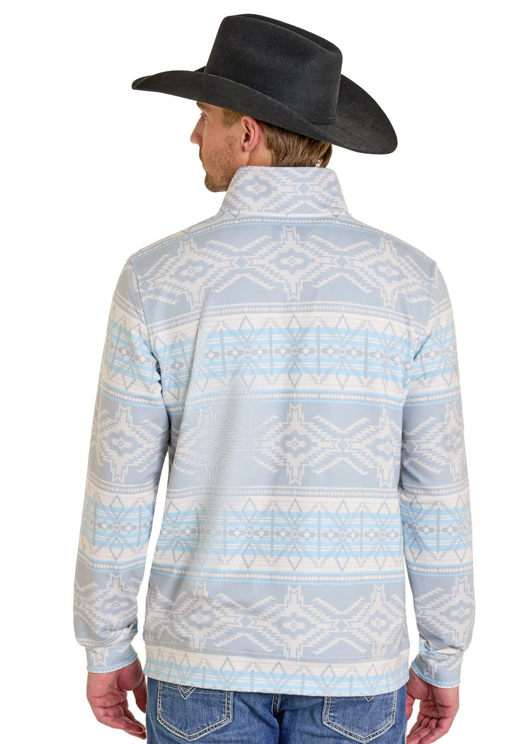 Light Aztec Print Pullover
