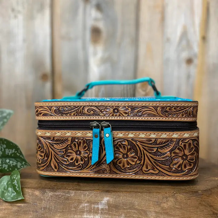 Blue Boot Stitch Jewelry Box