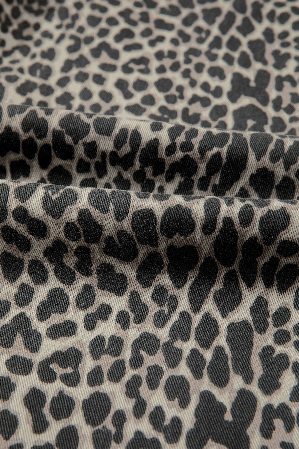 Leopard High Rise Straight Leg Jeans