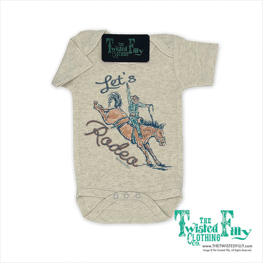 Let's Rodeo Infant Short Sleeve Onesie