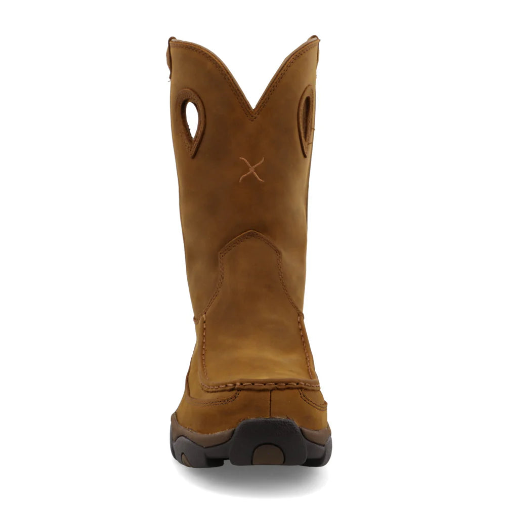 Twisted X 11" Work Pull On Hiker Boots- Distressed Saddle