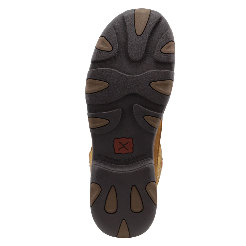 Twisted X 11" Work Pull On Hiker Boots- Distressed Saddle