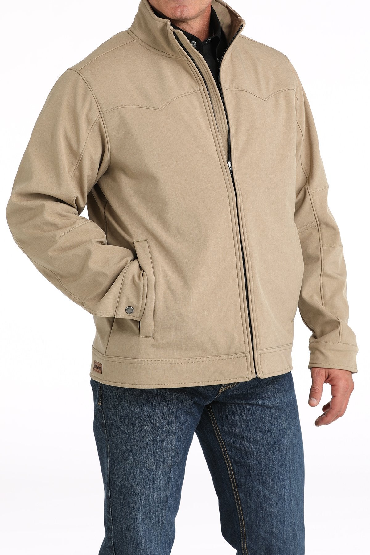 Cinch Men's Khaki Concealed Carry Bonded Jacket