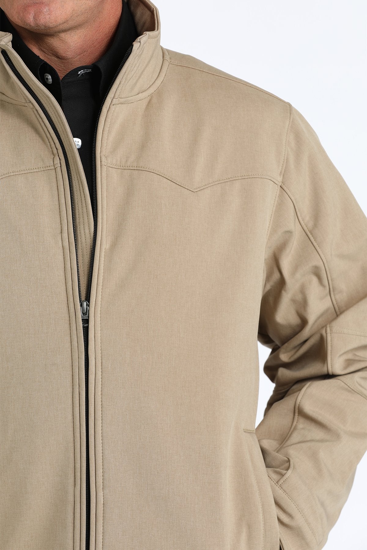 Cinch Men's Khaki Concealed Carry Bonded Jacket