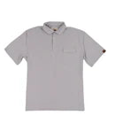 Lazy J Ranch Men's Classic Solid Performance Polo Shirt- Heather Grey