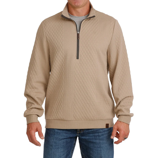 Cinch Men's Stone 1/2 Zip Cable Knit Pullover