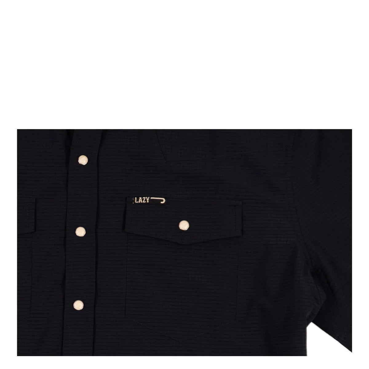 Lazy J Ranch Men's Airflow Pearl Snap Short Sleeve Shirt - Black