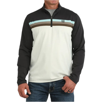 Cinch Men's Multi Stripe Quarter Zip Pullover
