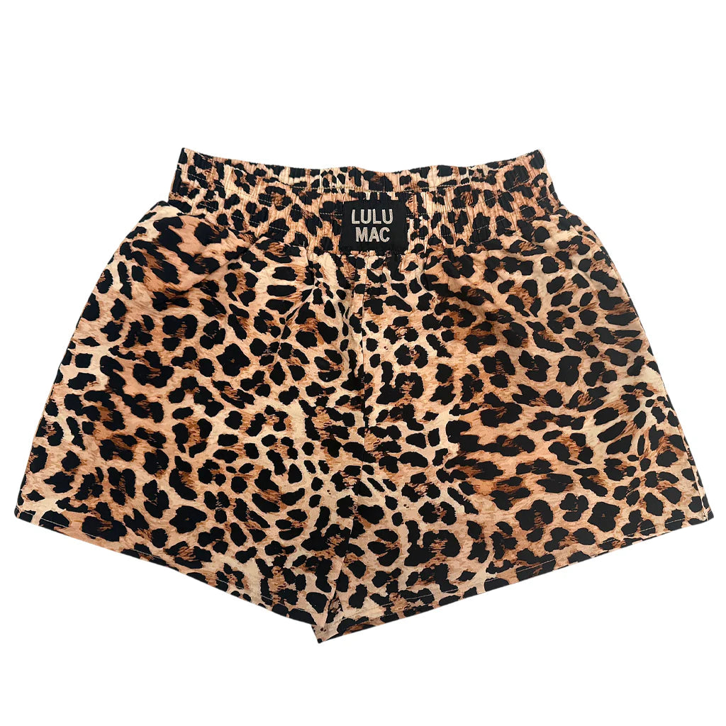 LULU MAC LEOPARD BOXER SHORTS
